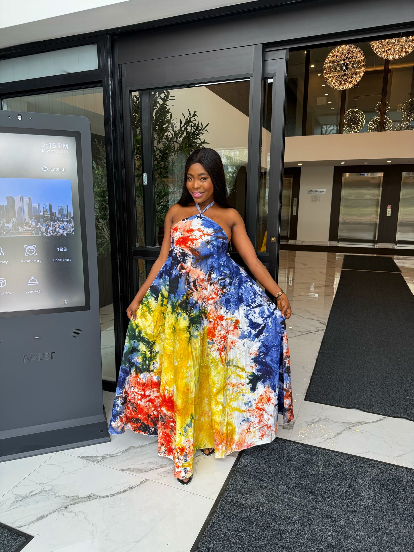 Ayra Dress (Color burst)