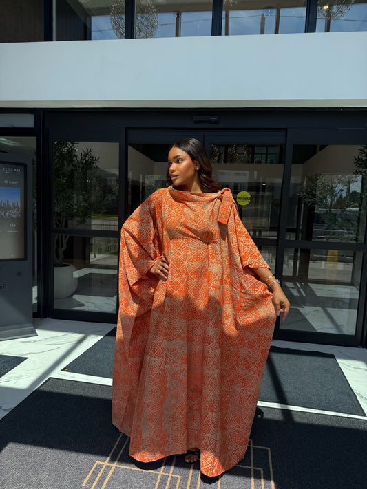 Sunset Adire Kaftan