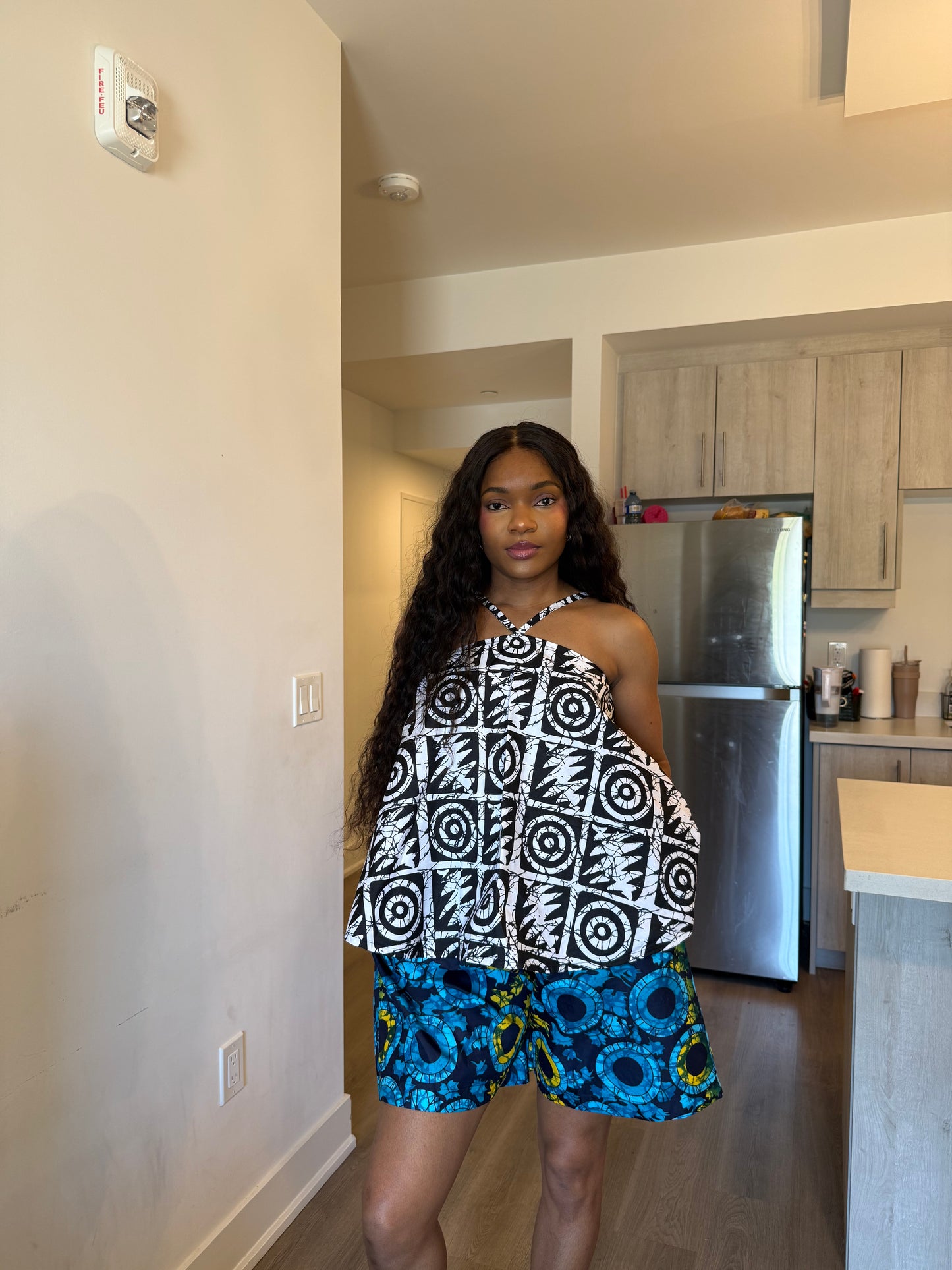 Tribal Pop Set (Blue shorts)