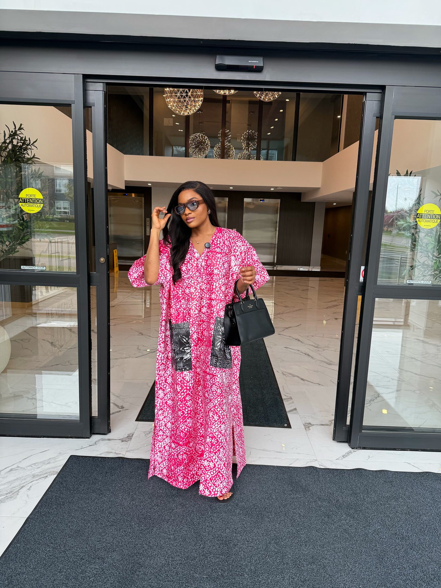Pink Bloom Lounge Kaftan