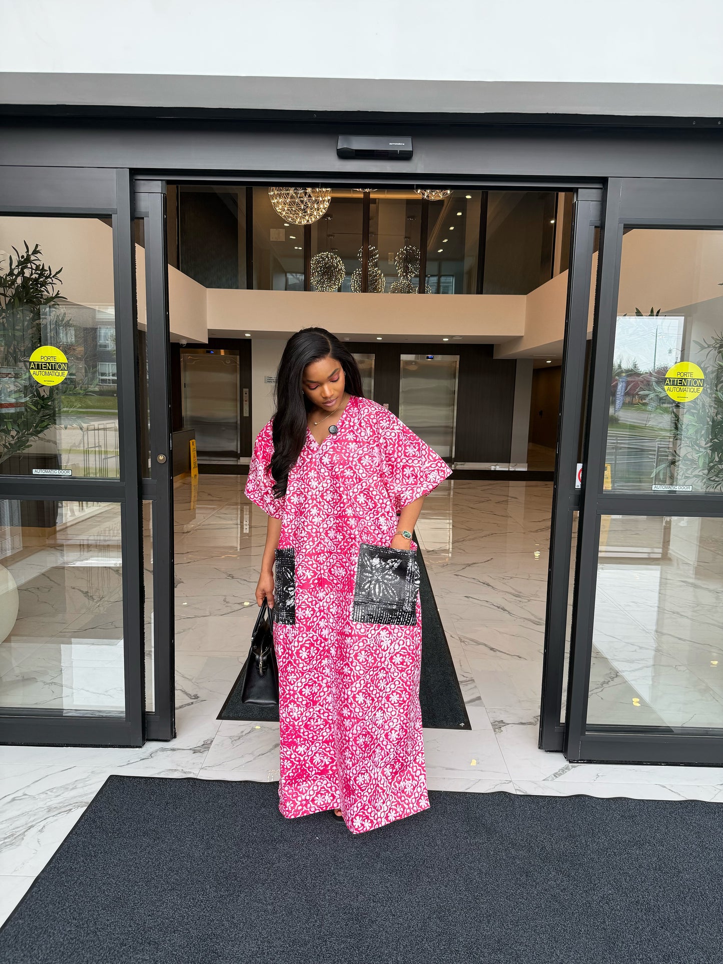 Pink Bloom Lounge Kaftan
