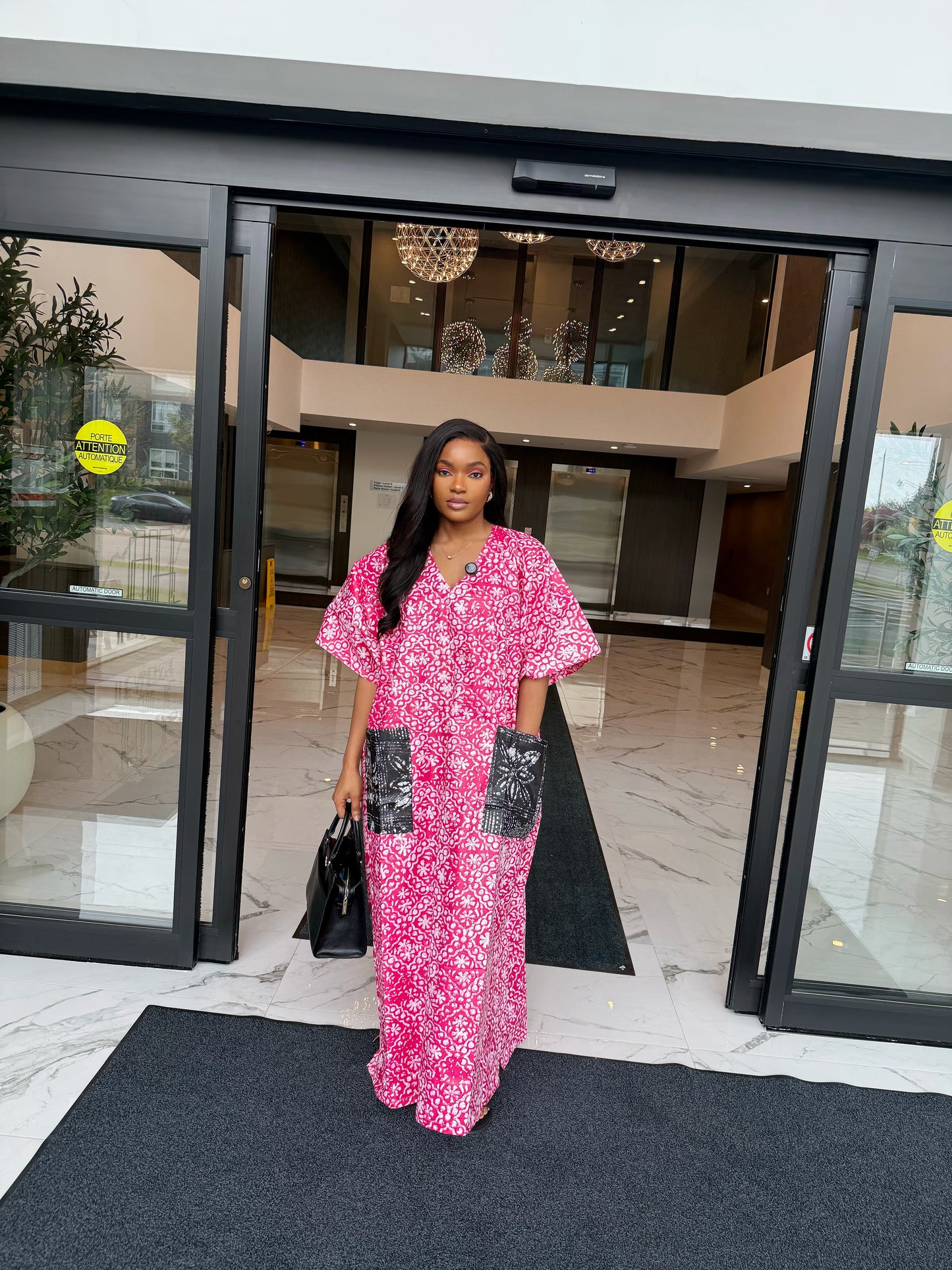 Pink Bloom Lounge Kaftan
