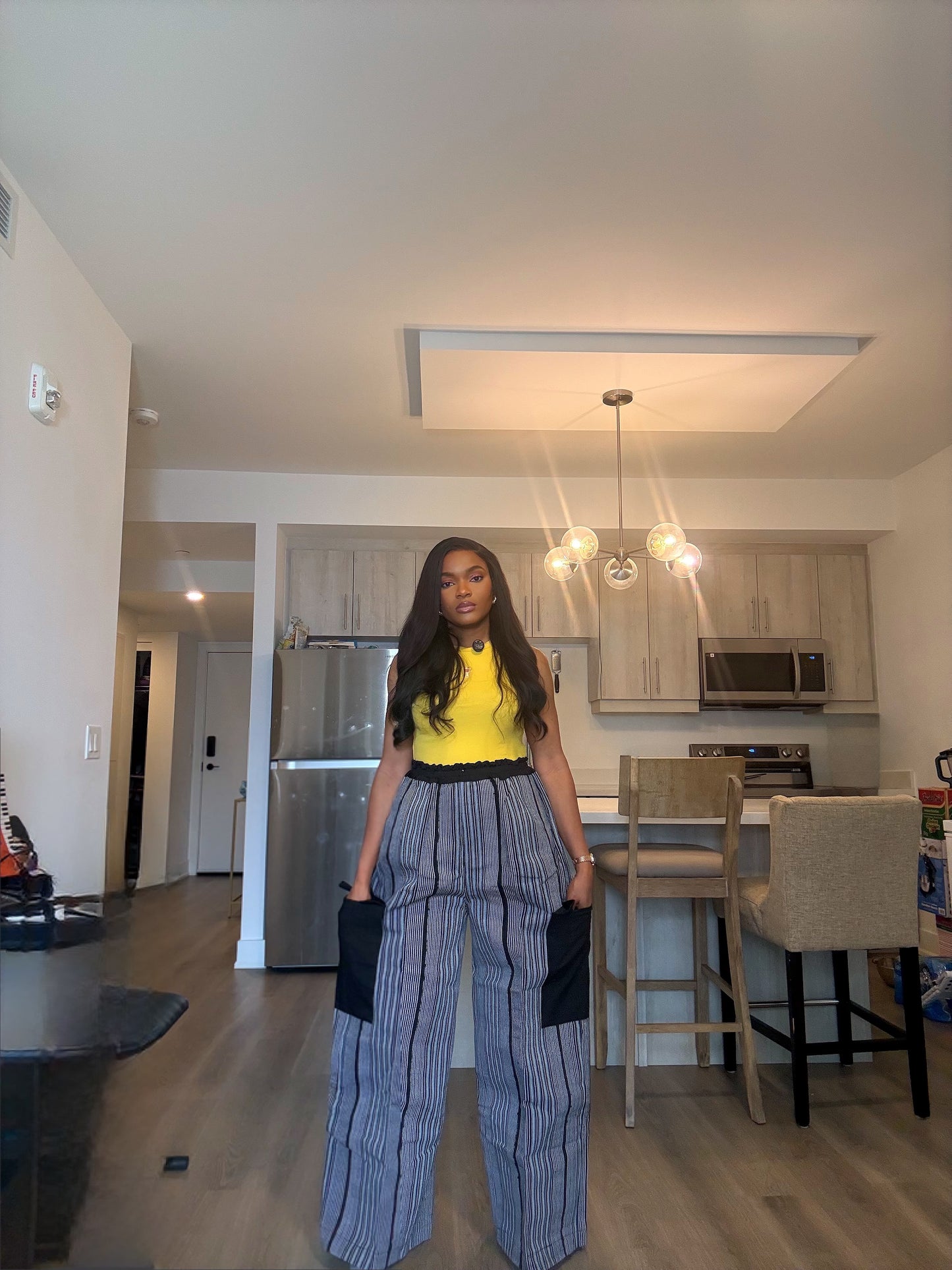 Midnight Stripe Asooke Pants