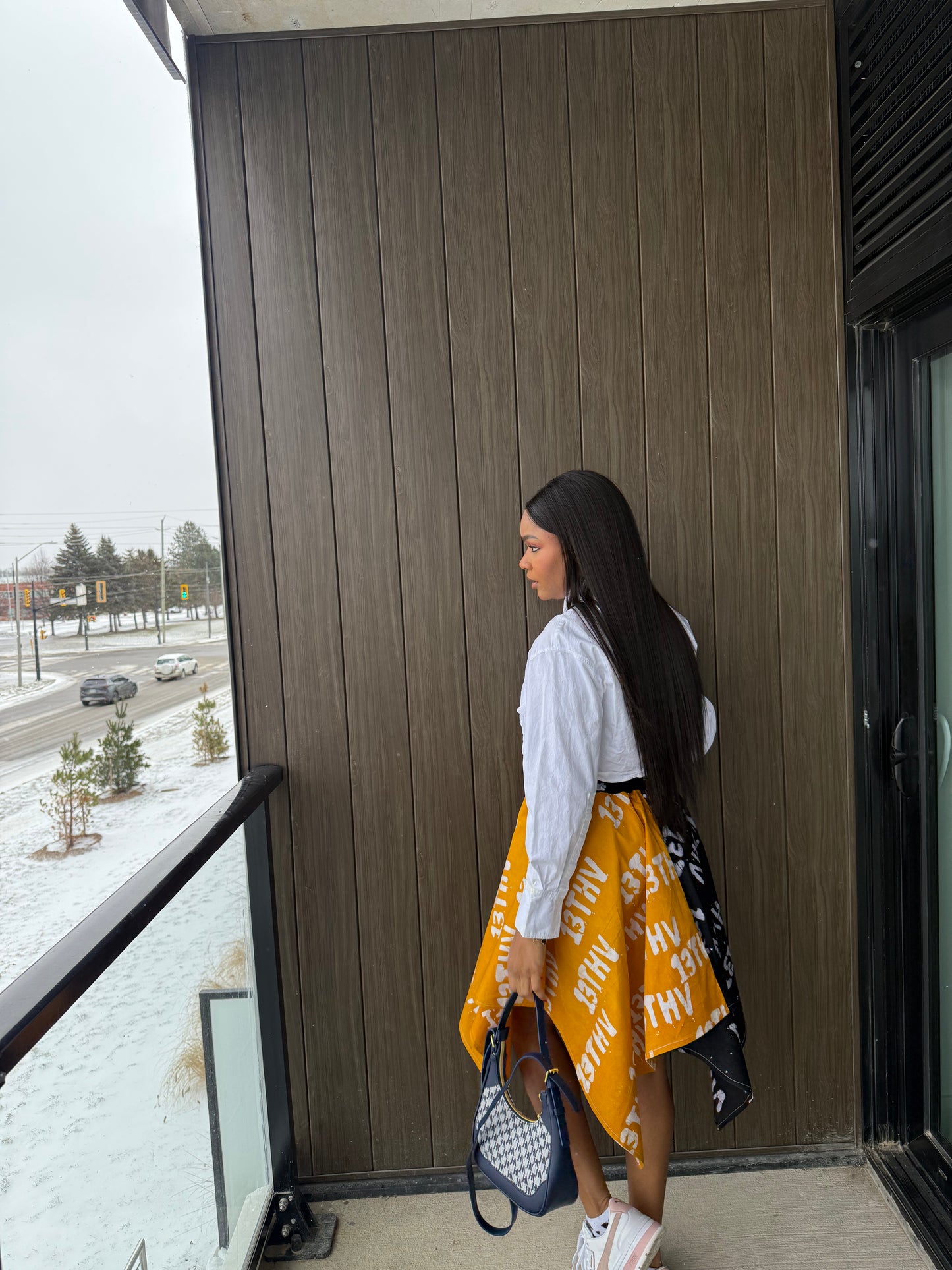 Summer Skirt (Mustard & Black)